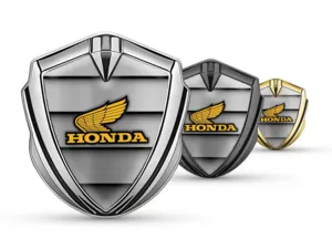 Honda Emblema Metallico Badge Disegno Pro Bordo Inox